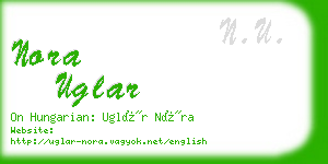 nora uglar business card